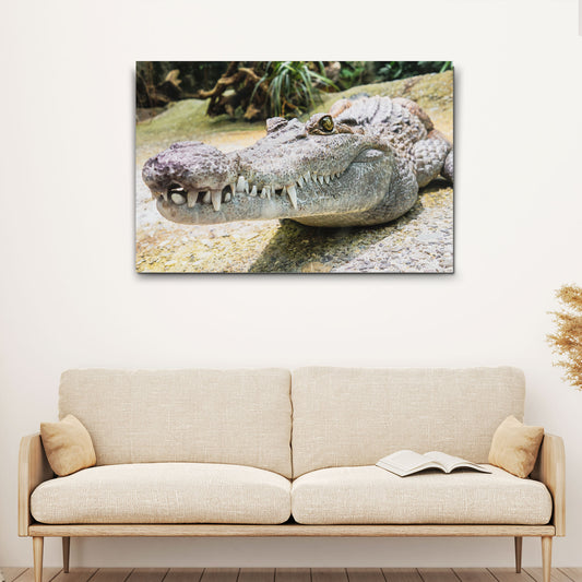 Reptile Alligator Canvas Wall Art II - Image by Tailored Canvases