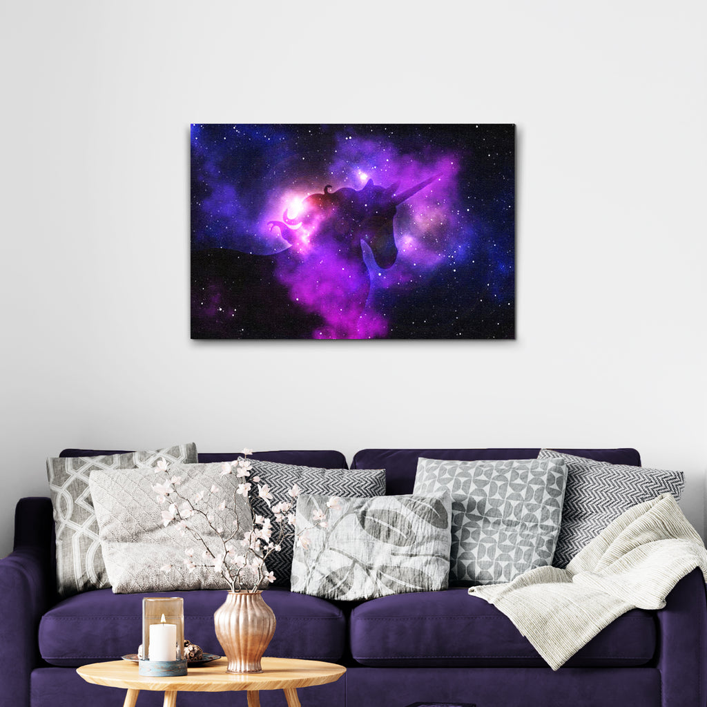 Mythical Animals Unicorn Galaxy Canvas Wall Art by Tailored Canvases