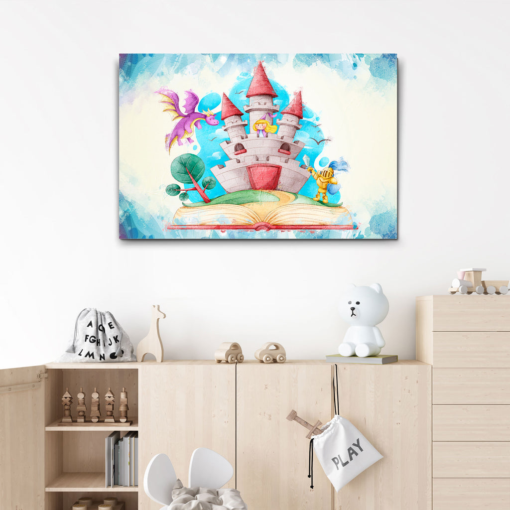 Decor Elements Book Of Fairy Tales Canvas Wall Art by Tailored Canvases