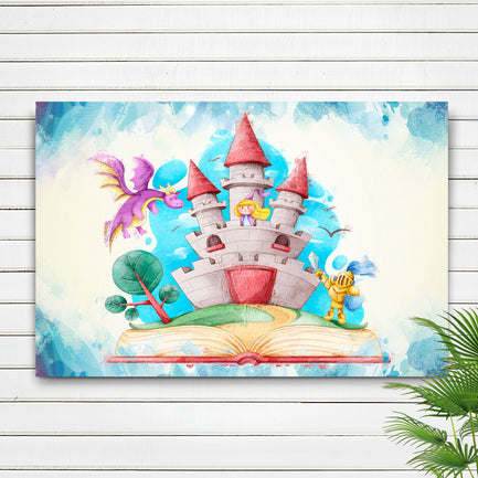 Decor Elements Book Of Fairy Tales Canvas Wall Art - Image by Tailored Canvases