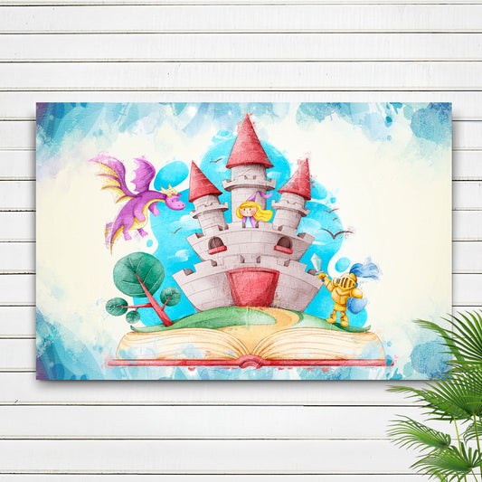 Decor Elements Book Of Fairy Tales Canvas Wall Art - Image by Tailored Canvases