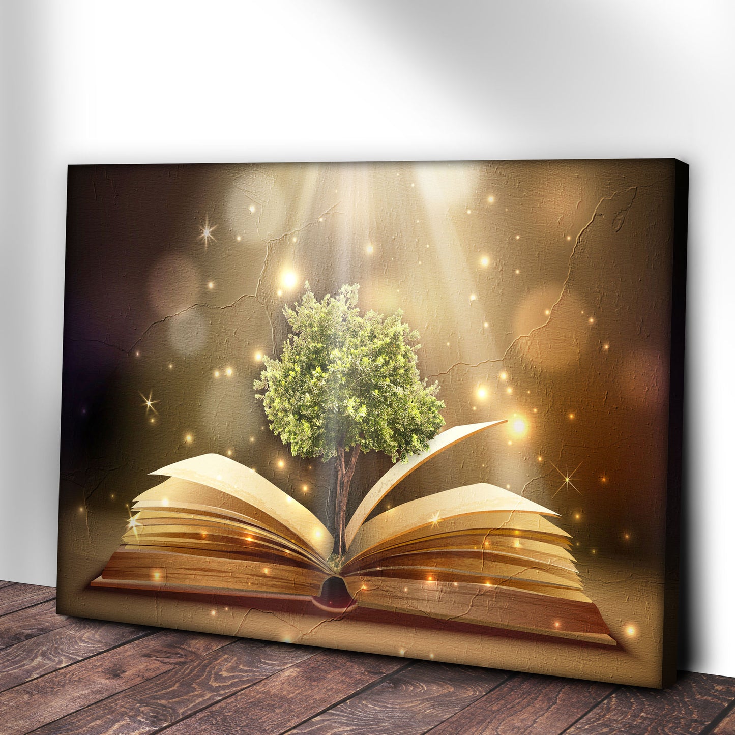 Decor Elements Book Of Wisdom Canvas Wall Art Style 2 - Image by Tailored Canvases
