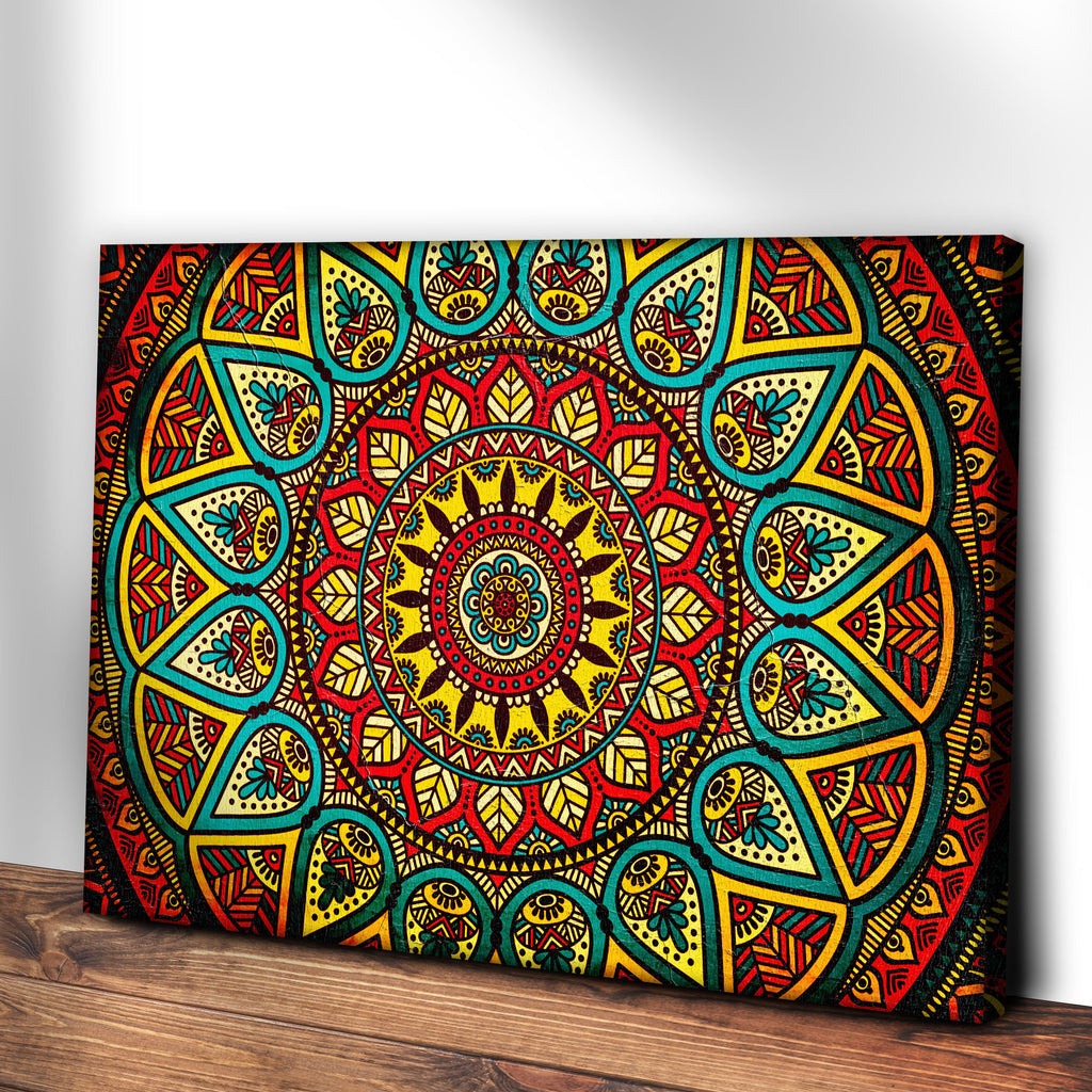 Decor Elements Mandala Vintage Canvas Wall Art by Tailored Canvases