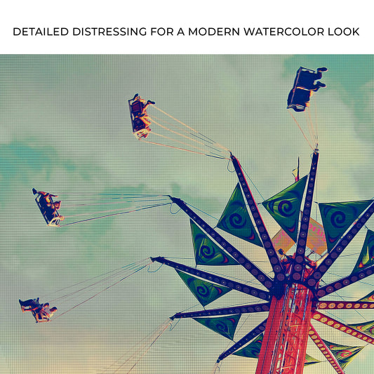 Decor Elements Amusement Parks Vintage Swing Ride Canvas Wall Art Zoom - Image by Tailored Canvases