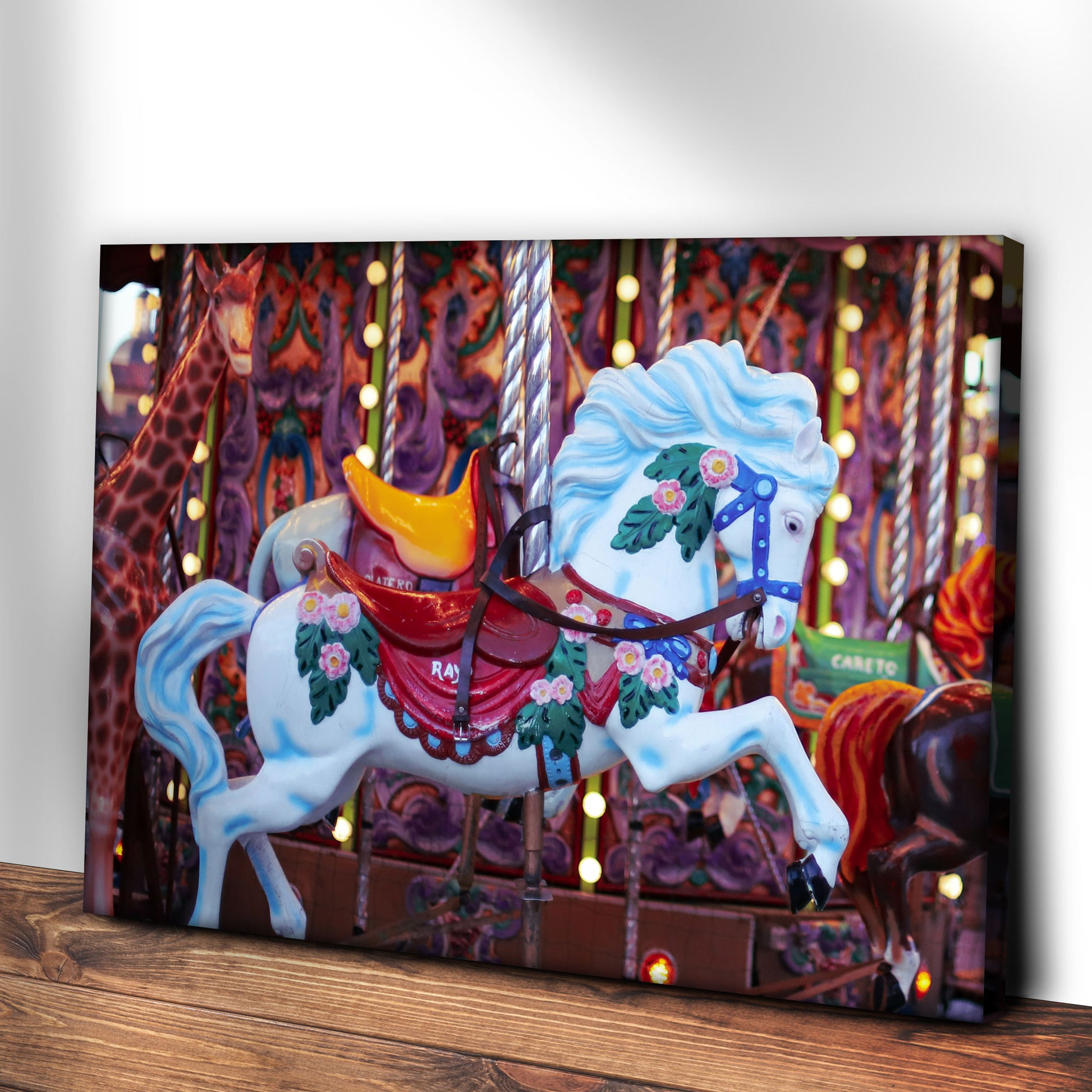 Decor Elements Amusement Parks Carousel Canvas Wall Art Style 2 - Image by Tailored Canvases