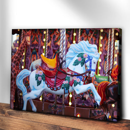Decor Elements Amusement Parks Carousel Canvas Wall Art Style 2 - Image by Tailored Canvases