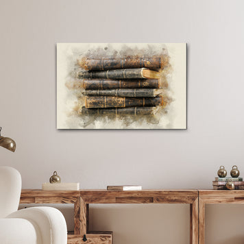 Decor Elements Books Heirloom Canvas Wall Art