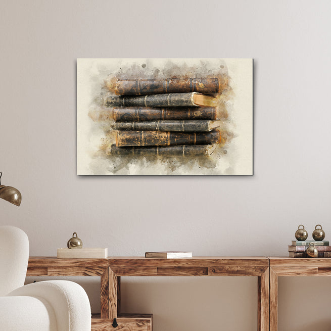 Decor Elements Books Heirloom Canvas Wall Art by Tailored Canvases