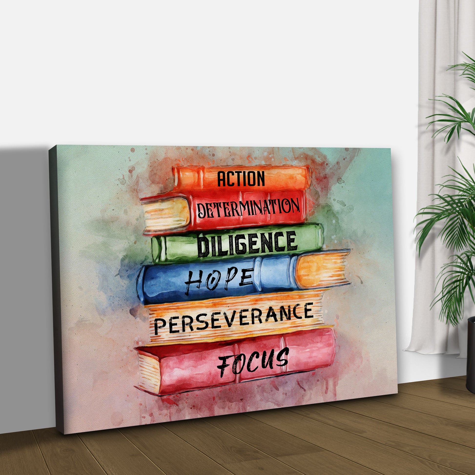 Decor Elements Books Of Success Canvas Wall Art Style 2 - Image by Tailored Canvases