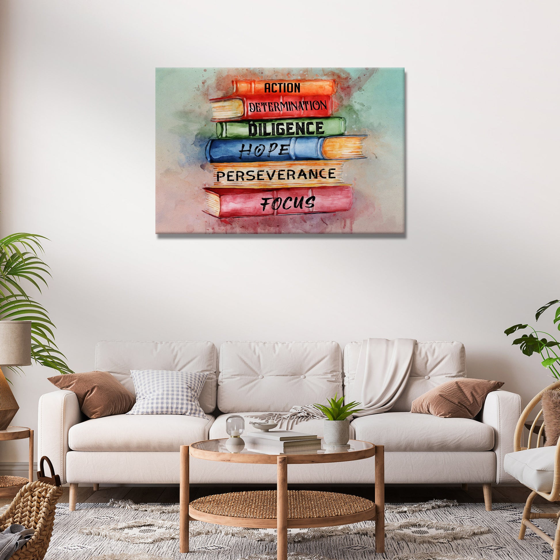 Decor Elements Books Of Success Canvas Wall Art - Image by Tailored Canvases