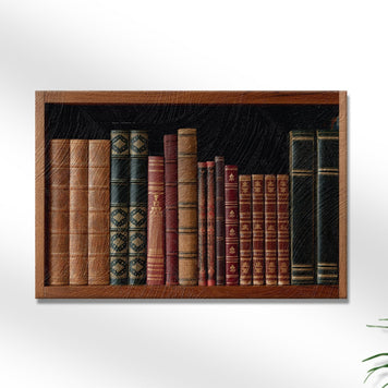 Decor Elements Books Vintage Canvas Wall Art