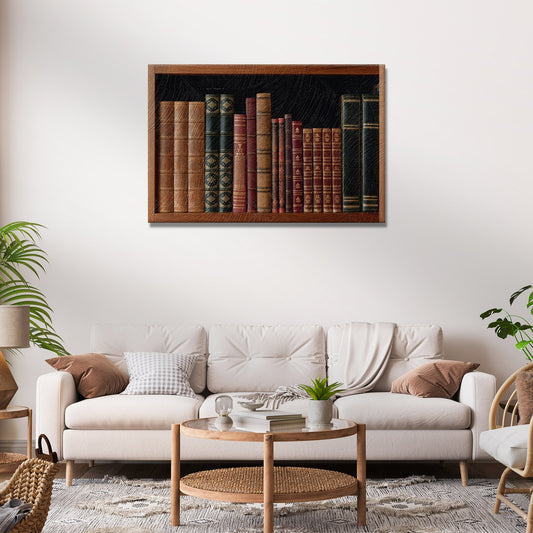 Decor Elements Books Vintage Canvas Wall Art Style 1 - Image by Tailored Canvases