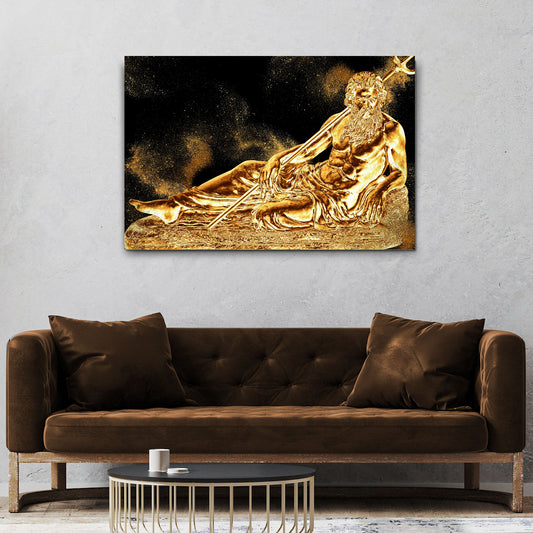 Decor Elements Sculpture Golden Roman Canvas Wall Art - Image by Tailored Canvases