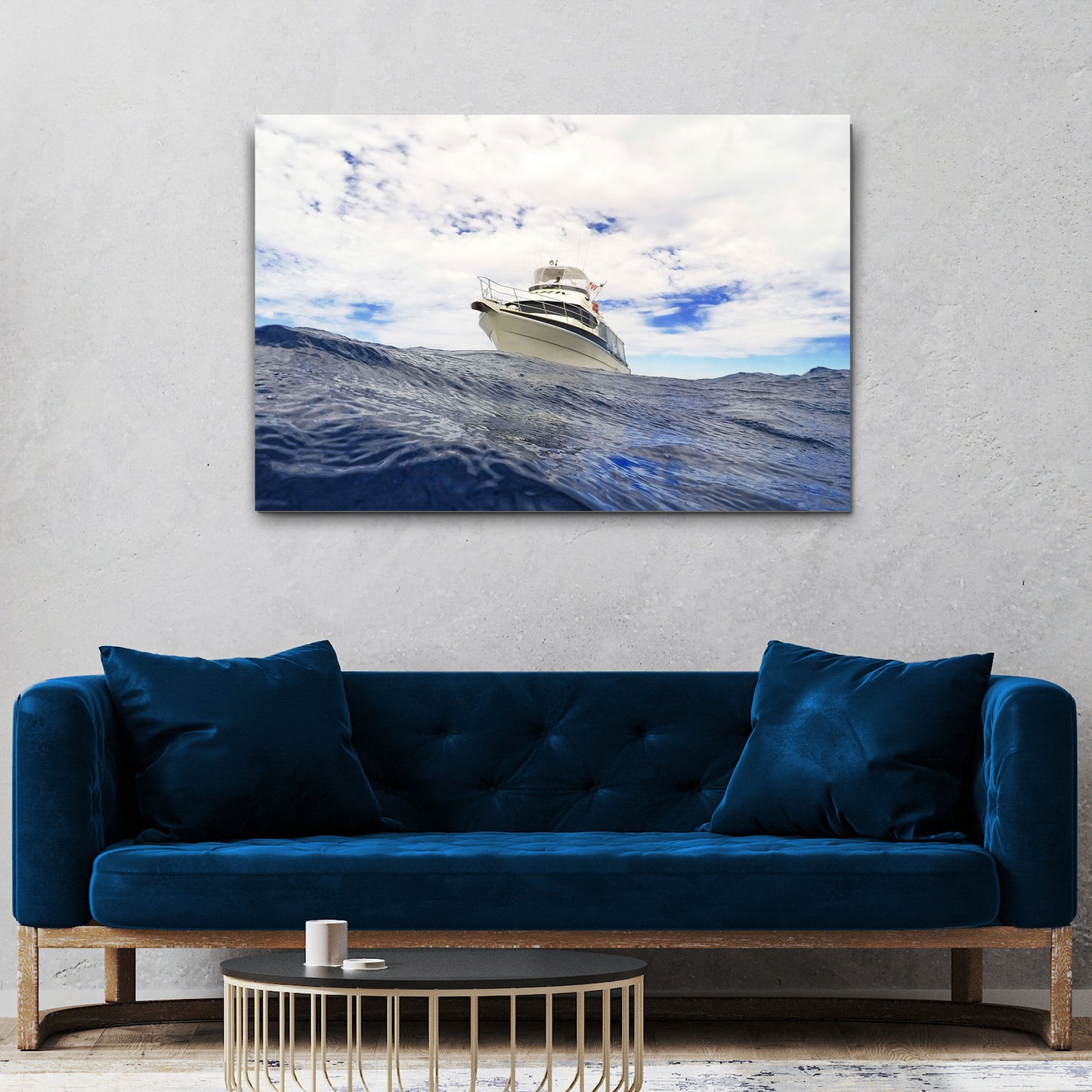 Boat Yacht Canvas Wall Art - Image by Tailored Canvases