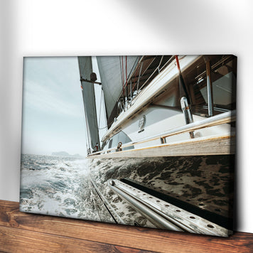 Boat Yacht Sailing Canvas Wall Art