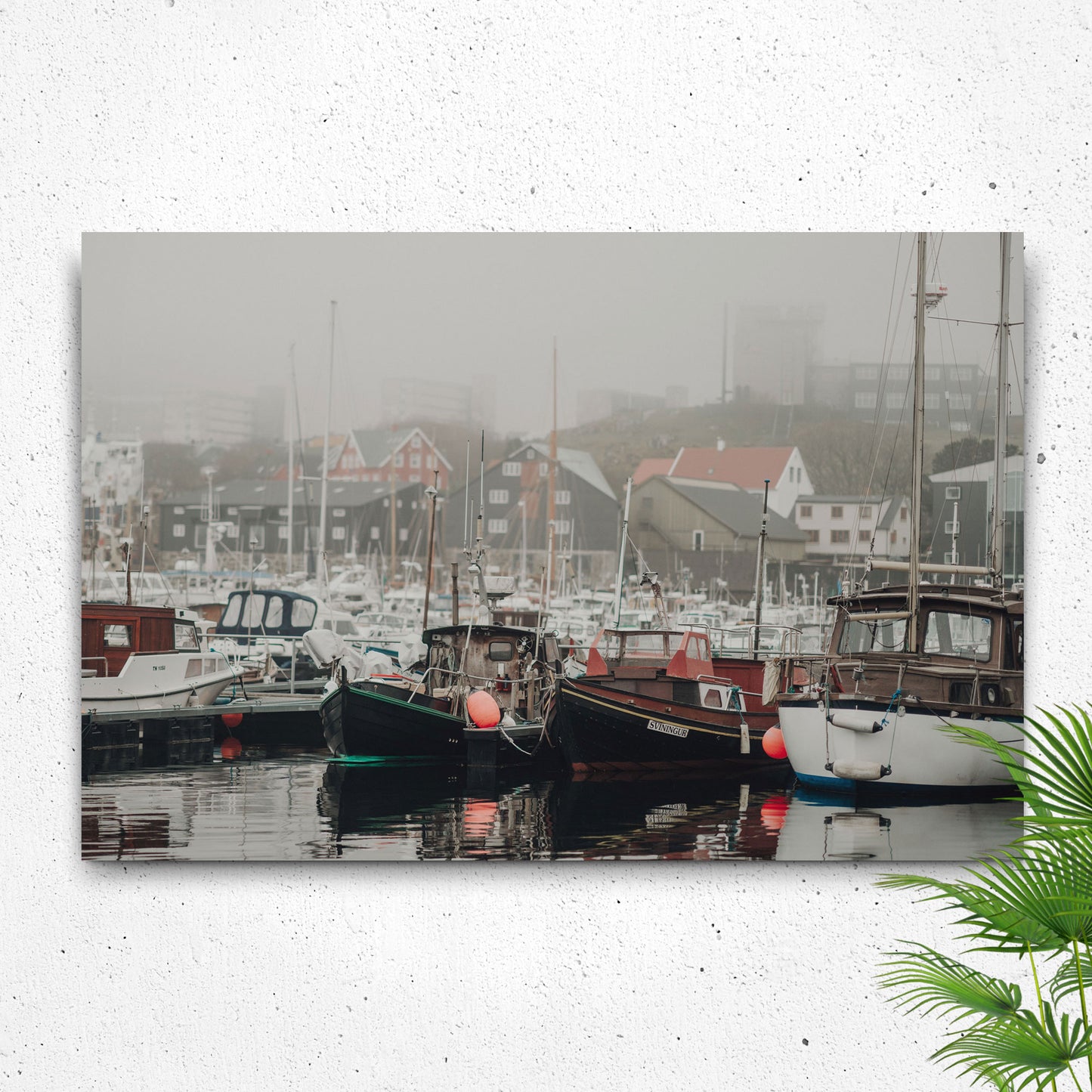 Boat Yacht Docked Canvas Wall Art Style 1 - Image by Tailored Canvases