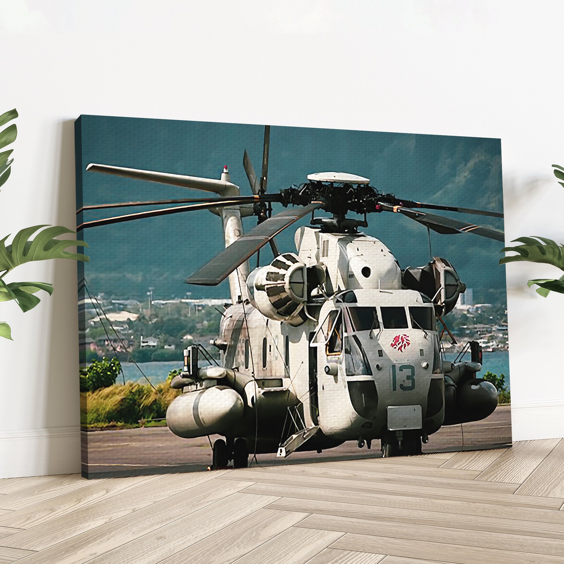 Helicopter Posterazzi A CH-53 Sea Stallion Canvas Wall Art Style 2 - Image by Tailored Canvases