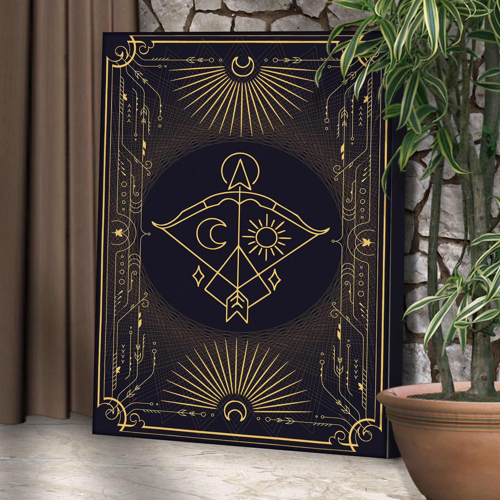 Sagittarius Tarot Canvas Wall Art Style 2 - Image by Tailored Canvases