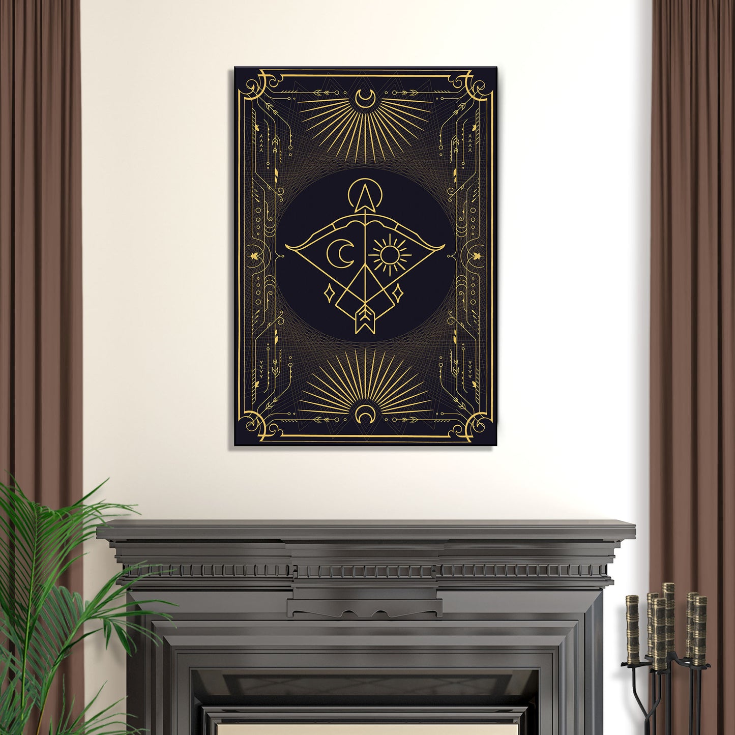 Sagittarius Tarot Canvas Wall Art  - Image by Tailored Canvases