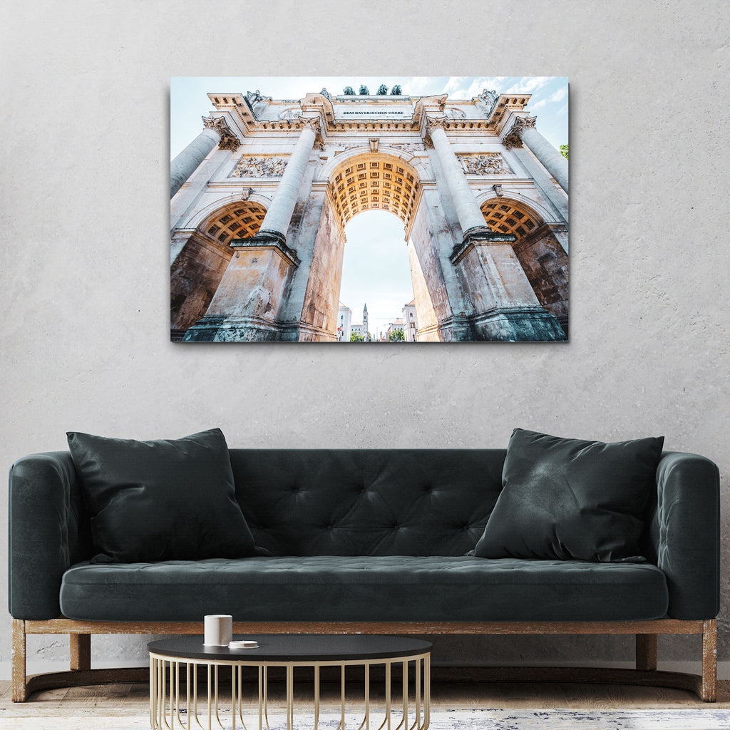 Monument Siegestor Canvas Wall Art by Tailored Canvases