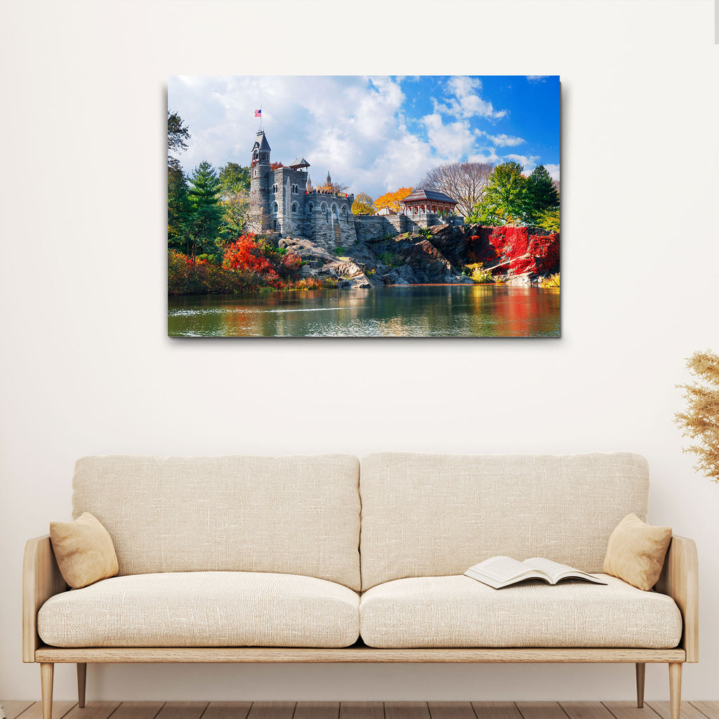 Castle Belvedere Autumn Canvas Wall Art by Tailored Canvases