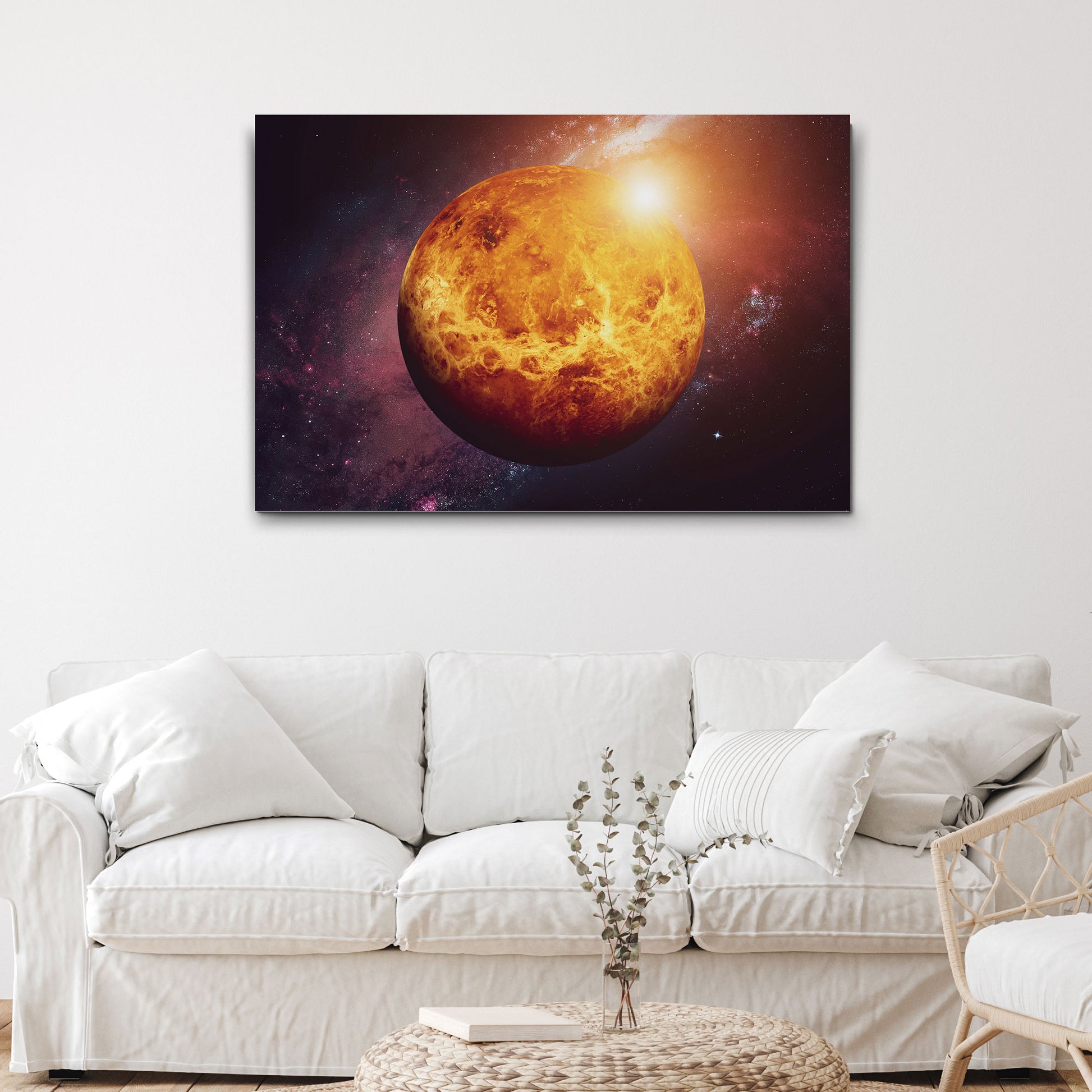 Planet Venus The Morning Star Canvas Wall Art  - Image by Tailored Canvases