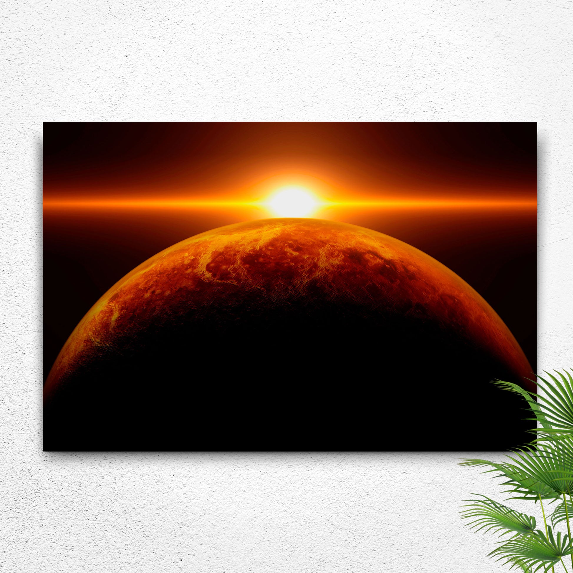 Planet Venus And Sun Canvas Wall Art Style 1 - Image by Tailored Canvases