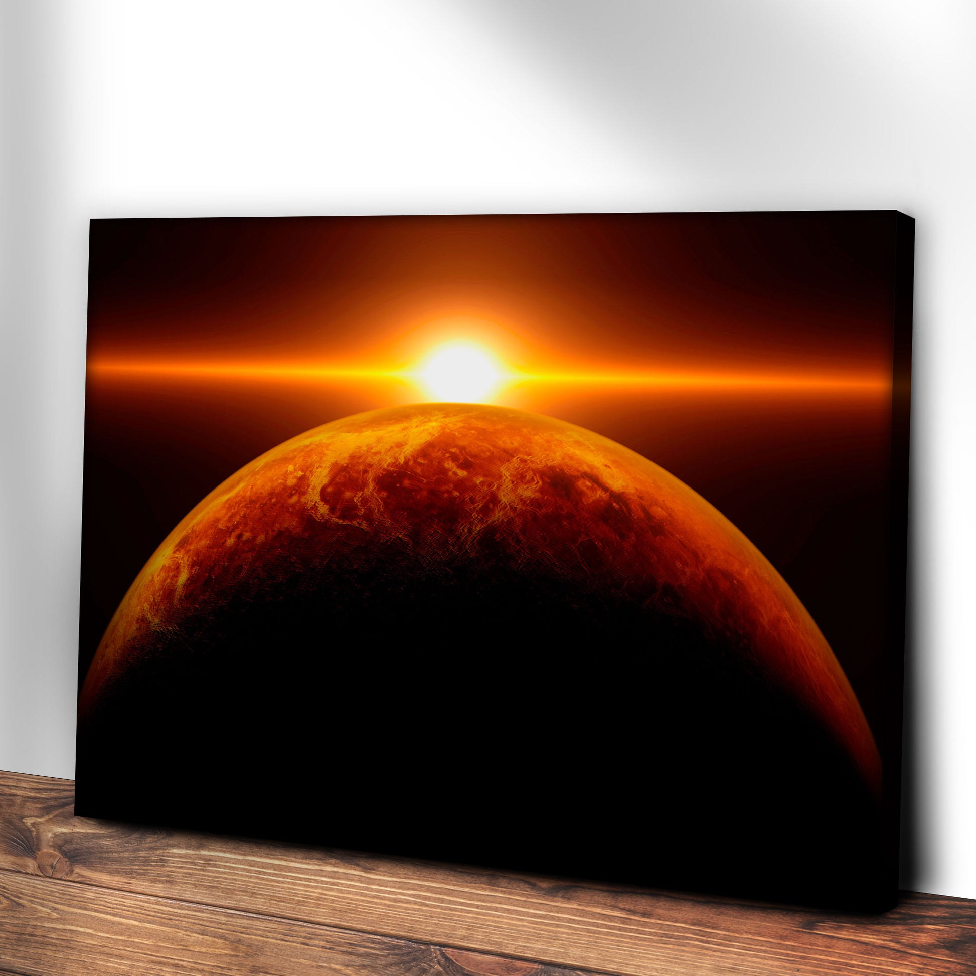 Planet Venus And Sun Canvas Wall Art Style 2 - Image by Tailored Canvases