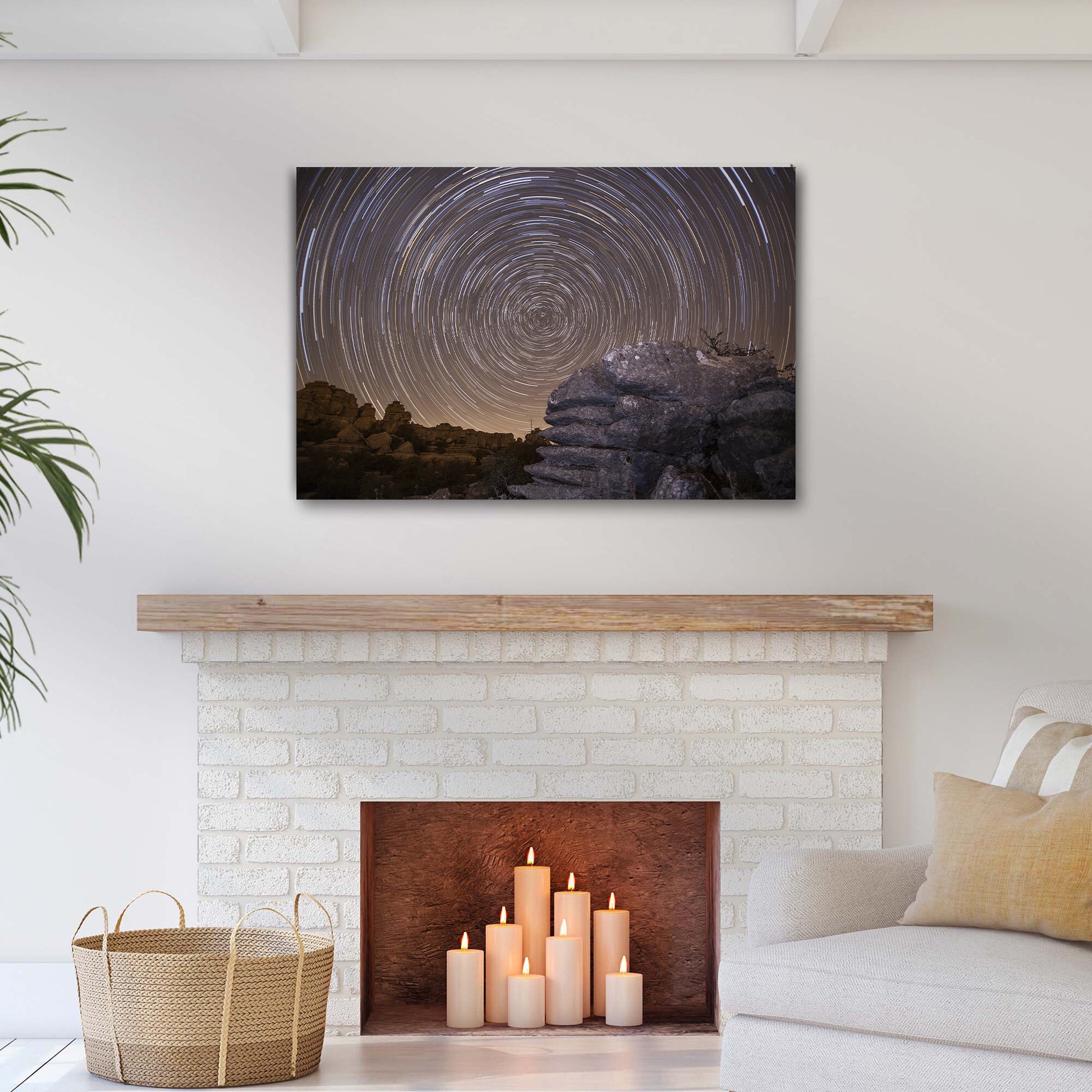 Star Trails Canvas Wall Art Style 1 - Image by Tailored Canvases