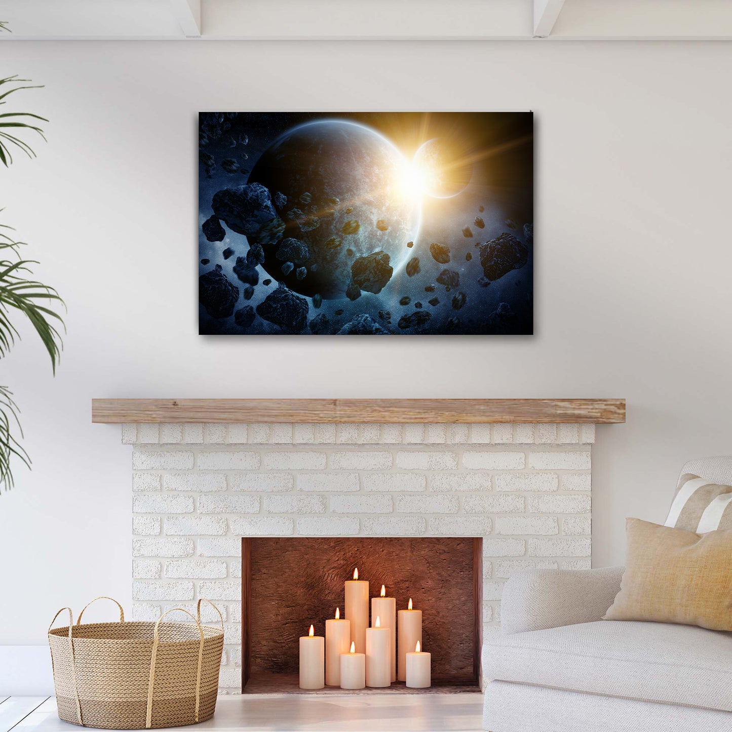 Meteor Storm Canvas Wall Art Style 1 - Image by Tailored Canvases