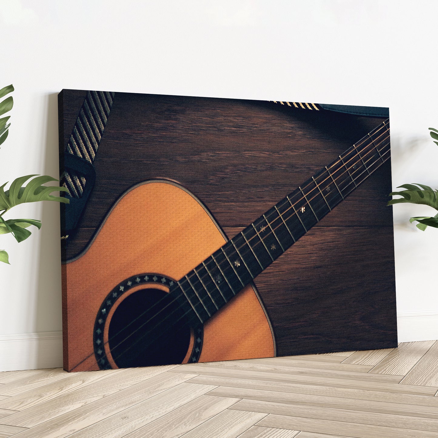 Guitar Up Close Canvas Wall Art - Image by Tailored Canvases