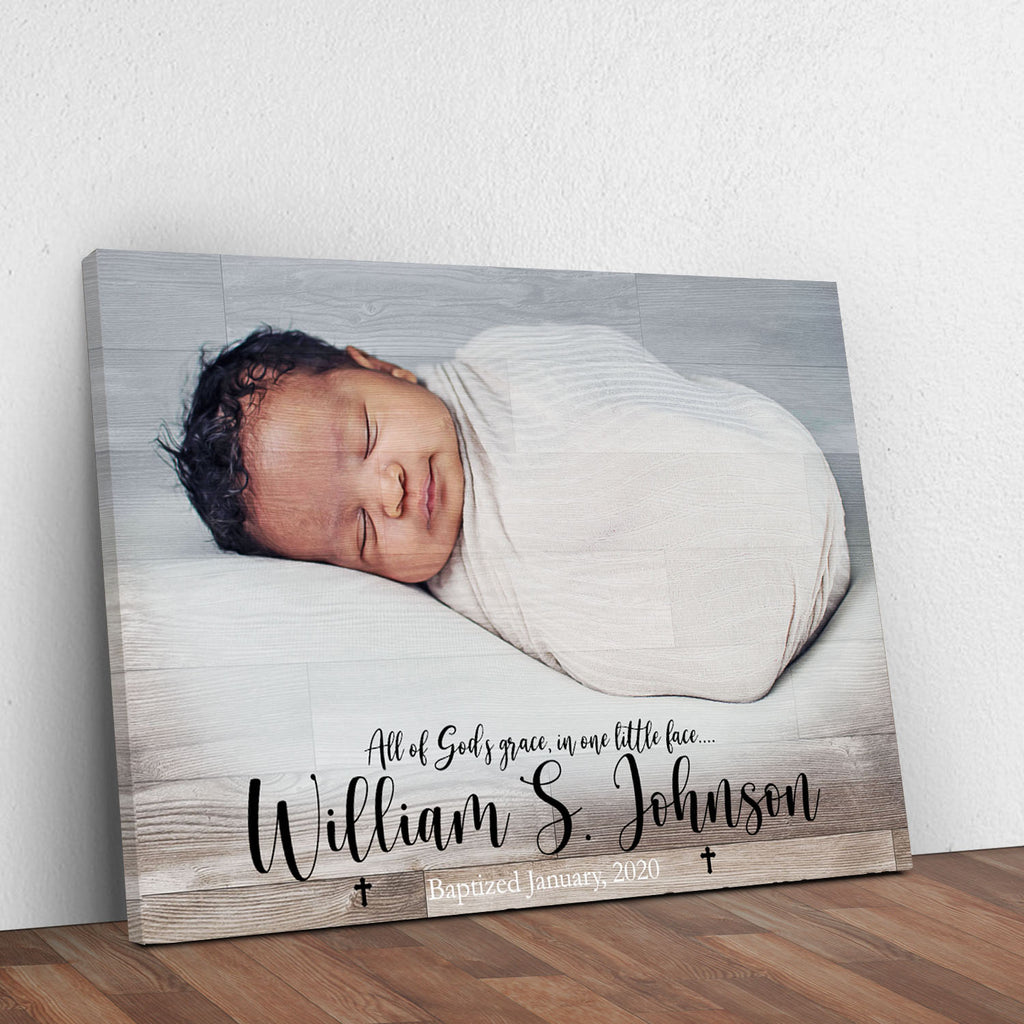 Infant Baptismal Sign | Customizable Canvas by Tailored Canvases
