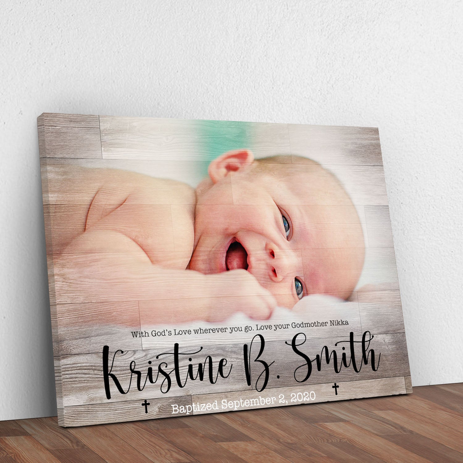 Infant Baptismal Sign Style 1 - Image by Tailored Canvases