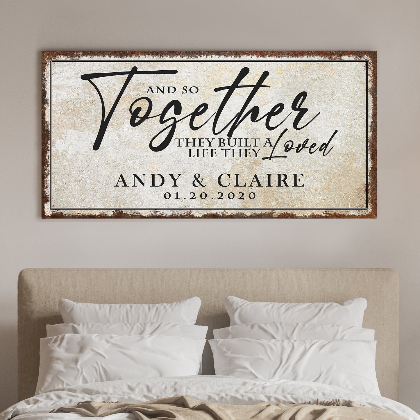 Together Sign II Style 3 - Image by Tailored Canvases