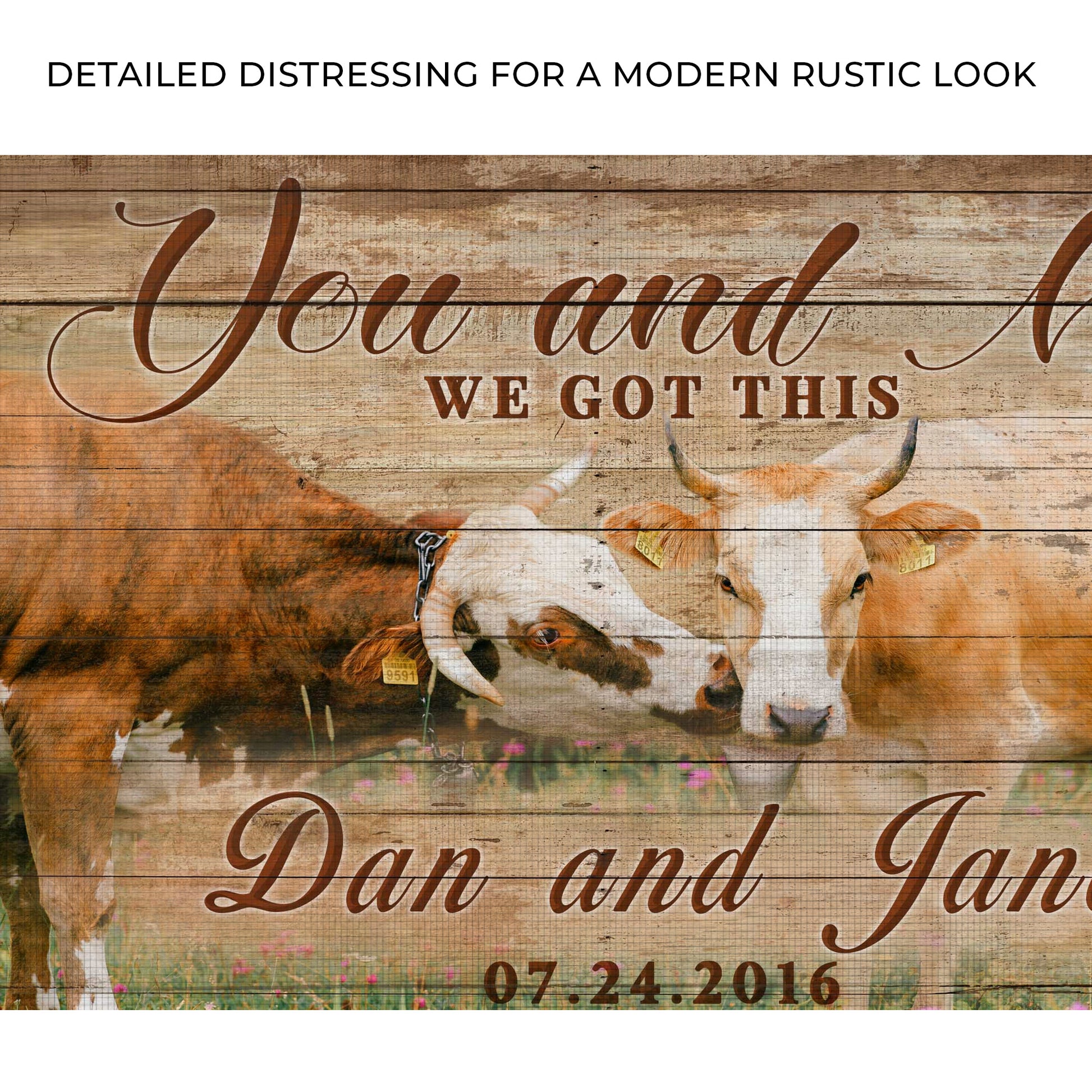 We Got This Couple Cattle Sign Zoom - Image by Tailored Canvases