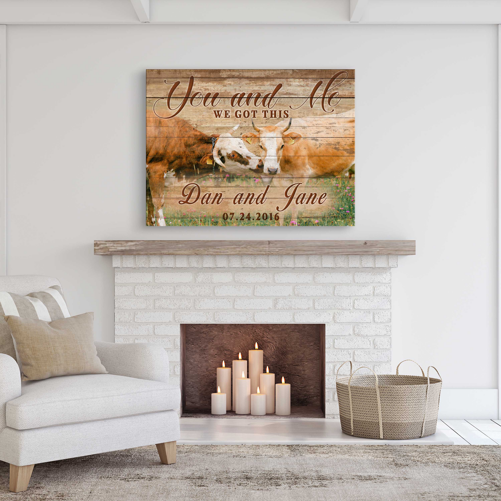 We Got This Couple Cattle Sign - Image by Tailored Canvases