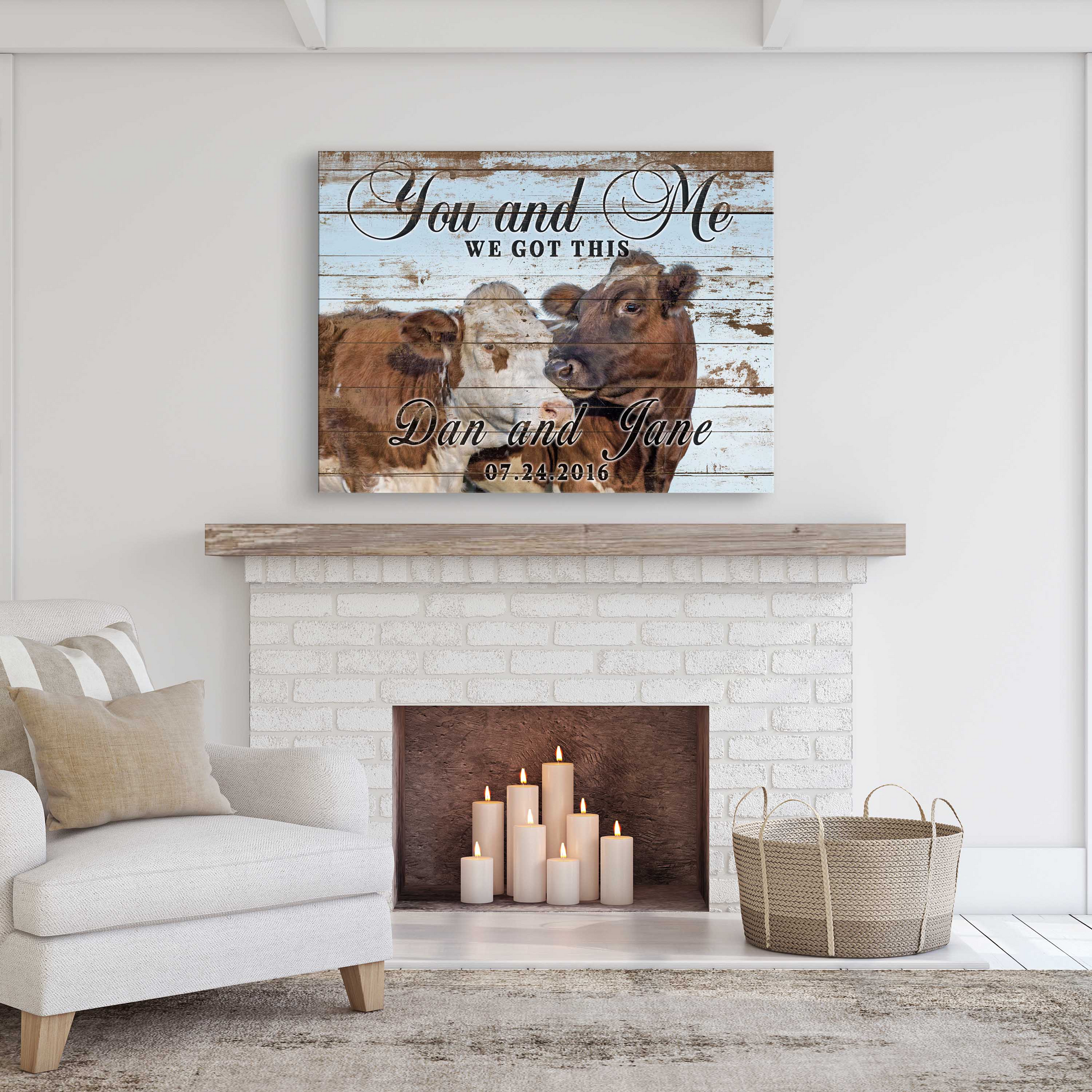 We Got This Couple Cattle Sign Style 2 - Image by Tailored Canvases