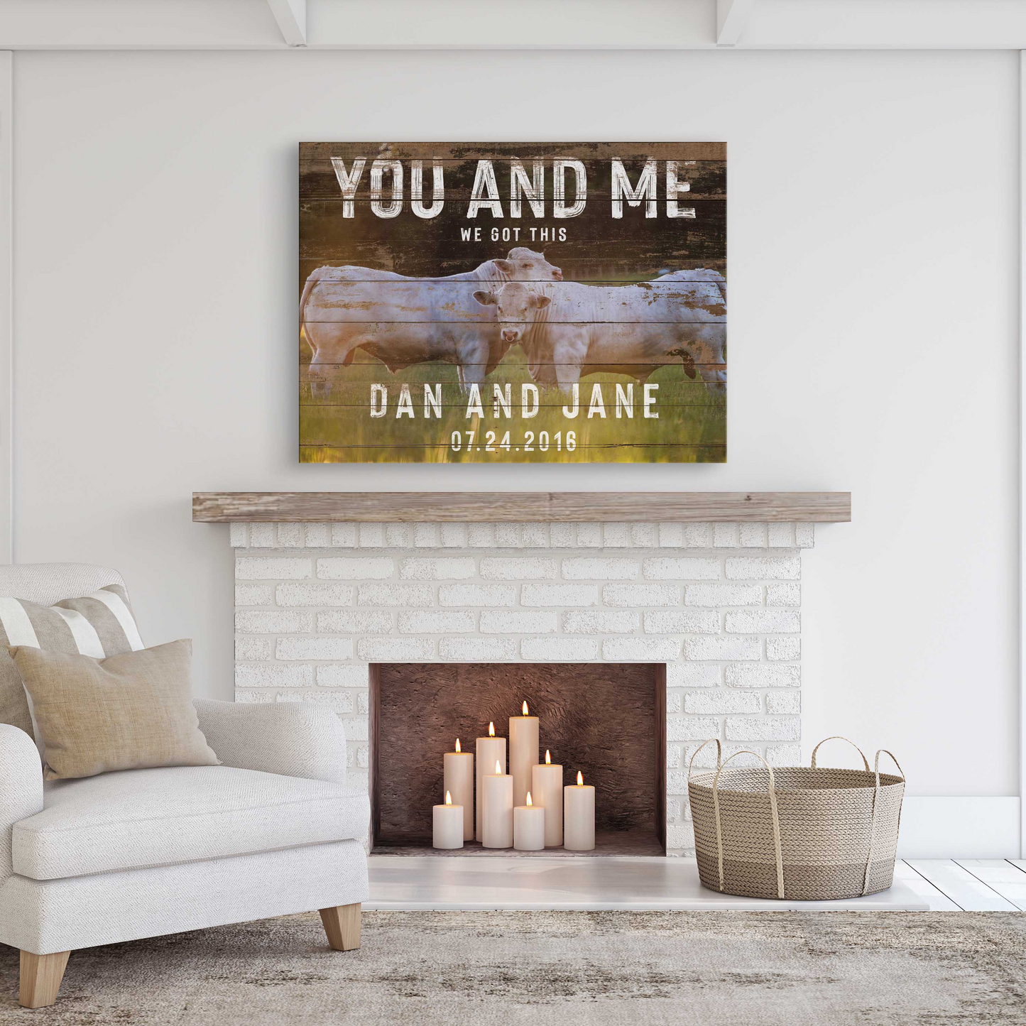 We Got This Couple Cattle Sign Style 3 - Image by Tailored Canvases