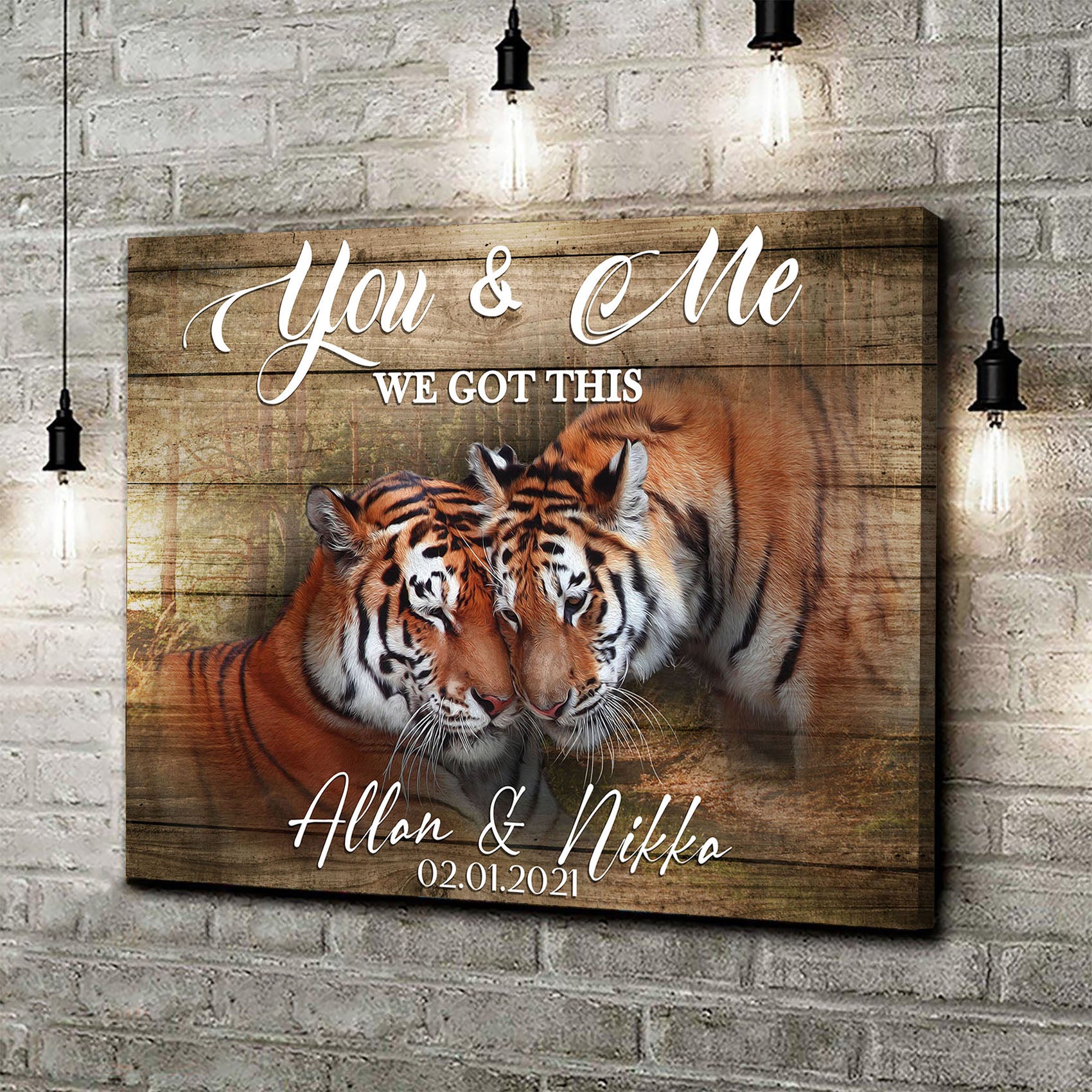 We Got This Tiger Couple Sign - Image by Tailored Canvases