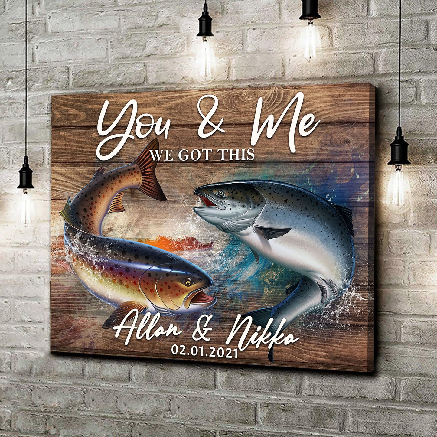 We Got This Couple Fish Sign - Image by Tailored Canvases