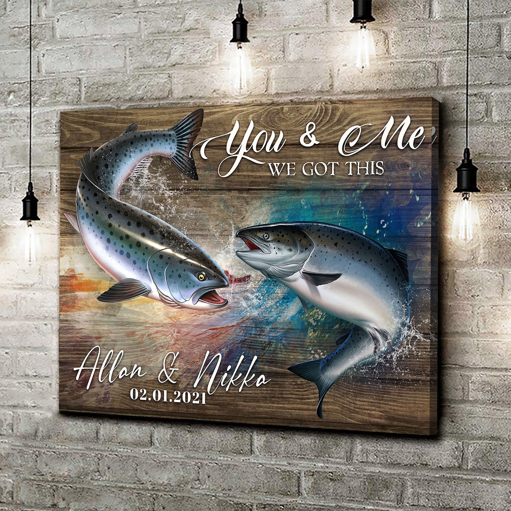 We Got This Couple Fish Sign Style 1 - Image by Tailored Canvases