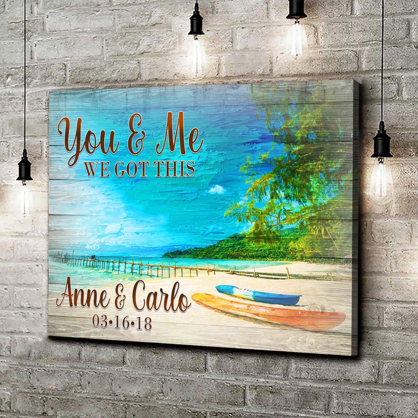 We Got This Couple Beach Sign Style 1 - Image by Tailored Canvases 