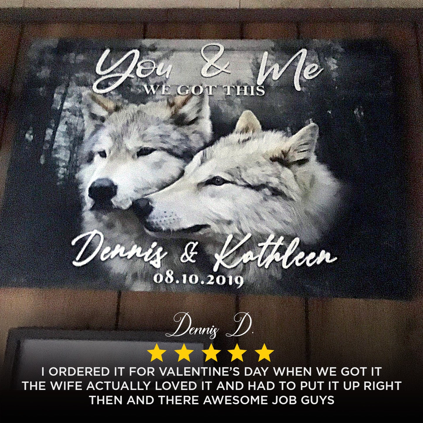 We Got This Couple Wolves Sign II Style 2 - Image by Tailored Canvases