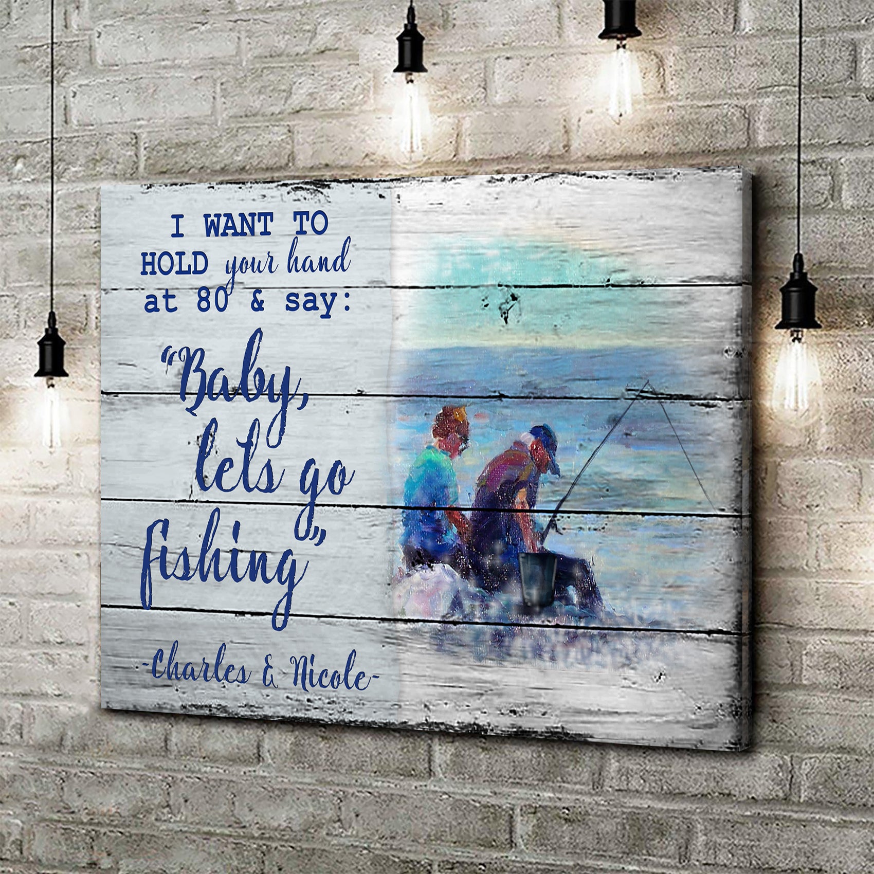 Hold Your Hand at 80 Sign Style 1 - Image by Tailored Canvases