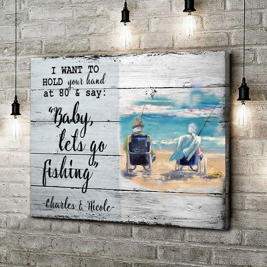 Hold Your Hand at 80 Sign Style 2 - Image by Tailored Canvases