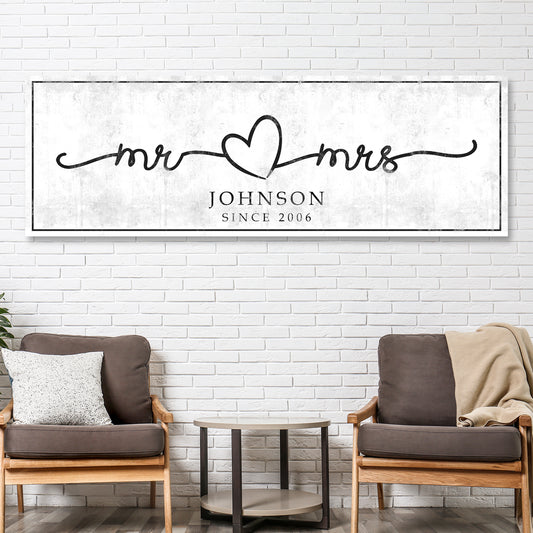 Mr. And Mrs. Sign Style 3 - Image by Tailored Canvases