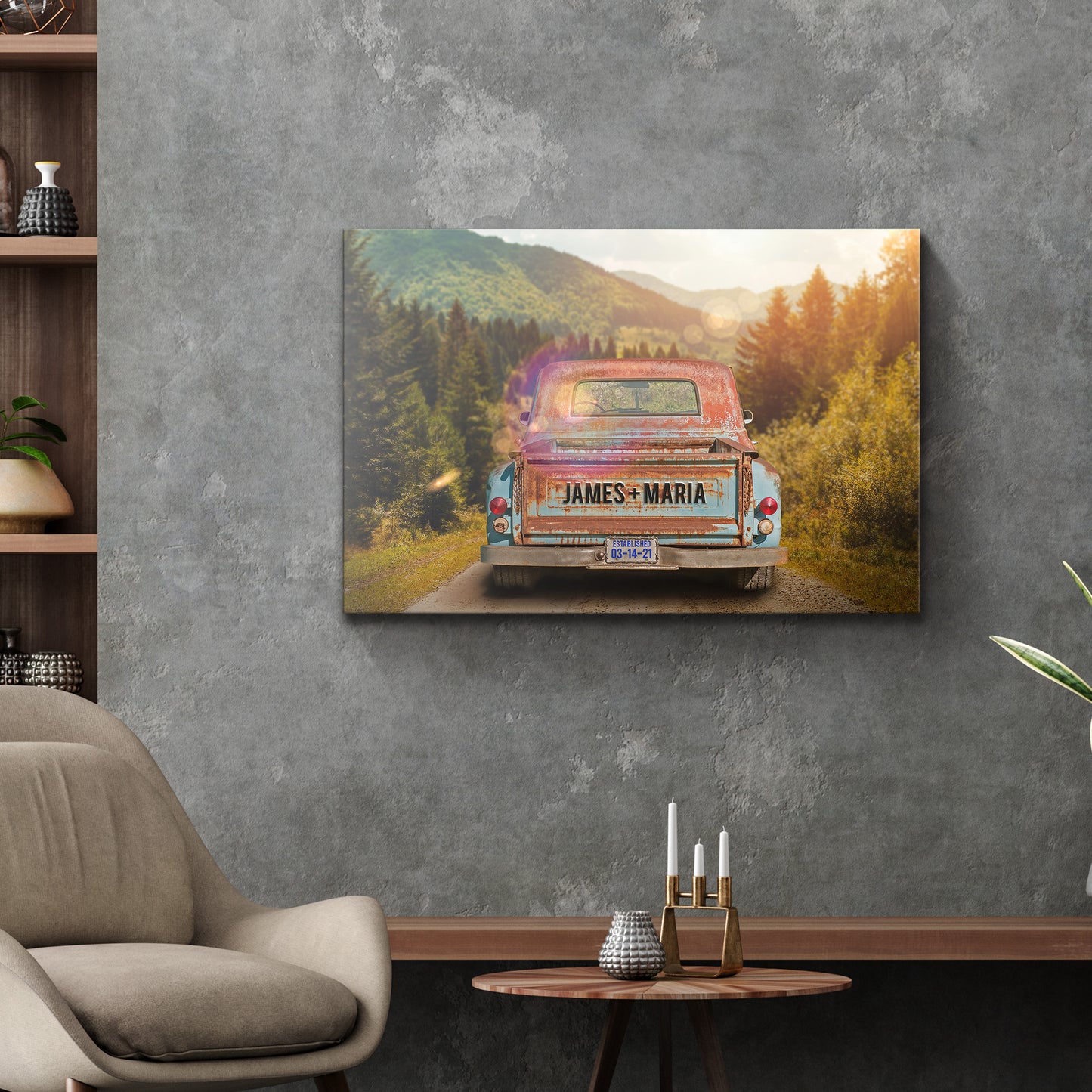 Rustic Truck Sign Style 2 - Image by Tailored Canvases 