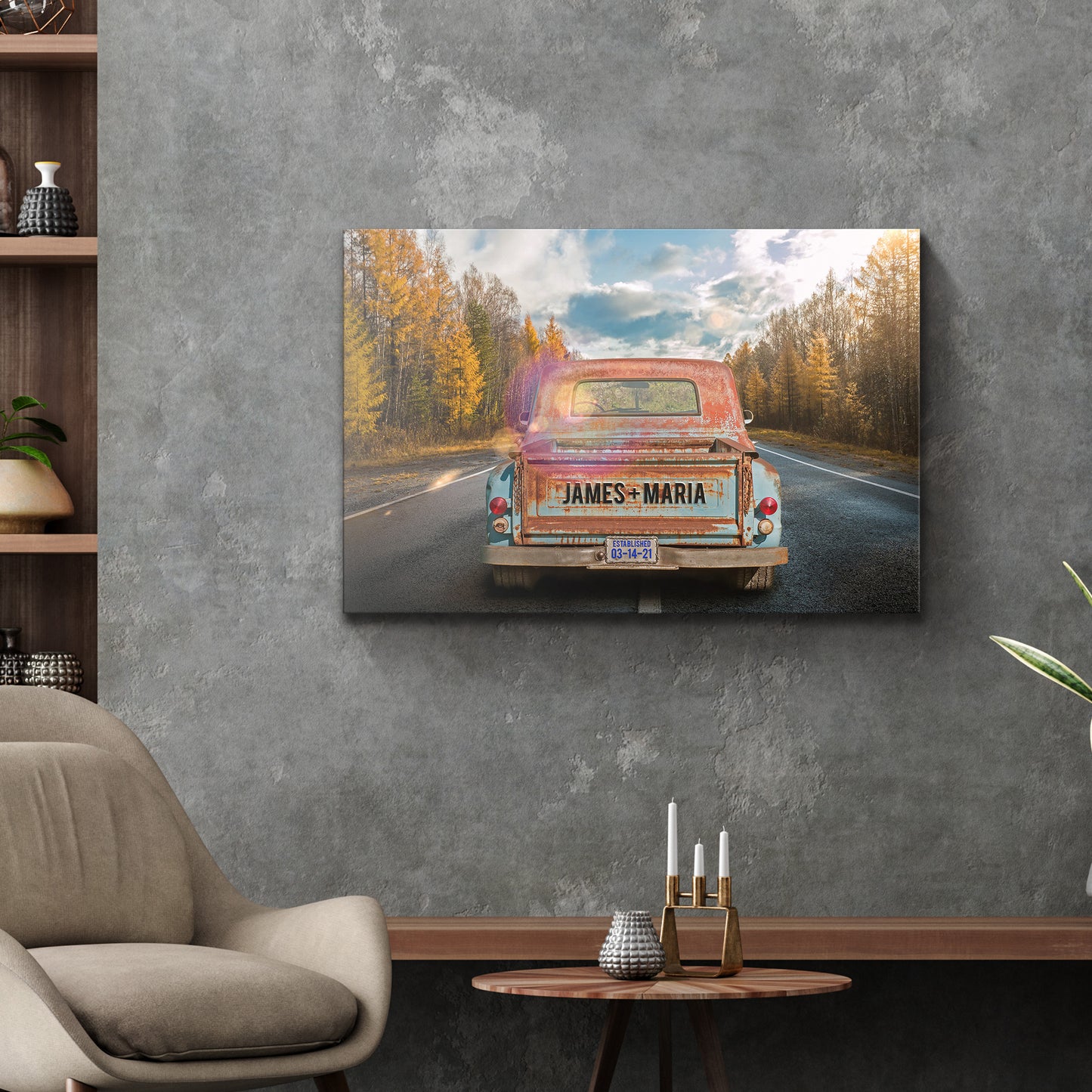 Rustic Truck Sign - Image by Tailored Canvases