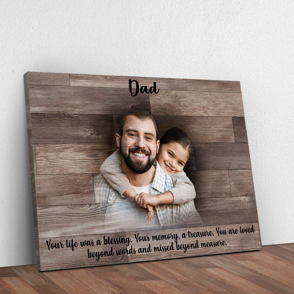 A Father's Memory Sign Style 2 - Image by Tailored Canvases