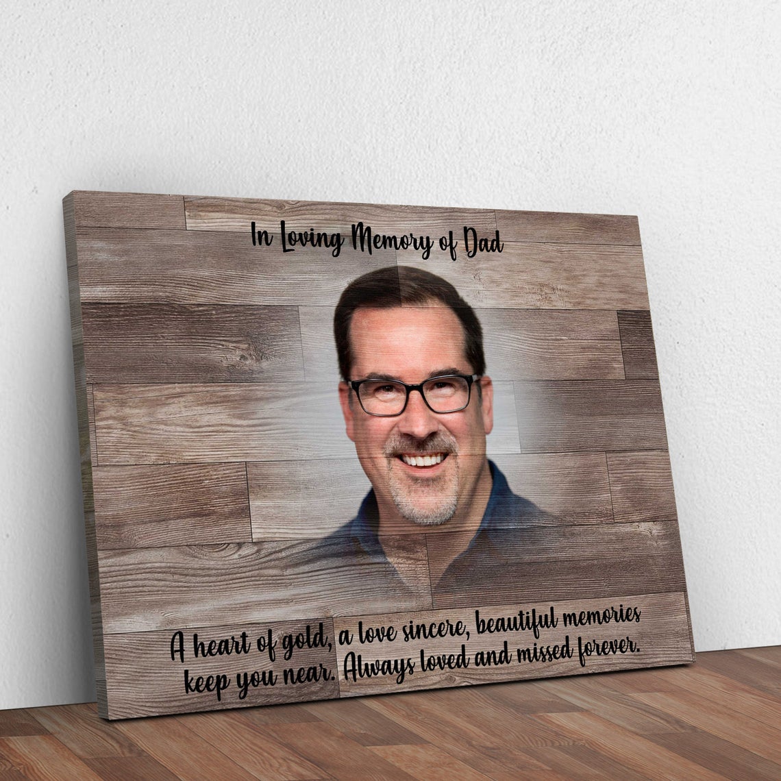 A Father's Memory Sign Style 4 - Image by Tailored Canvases